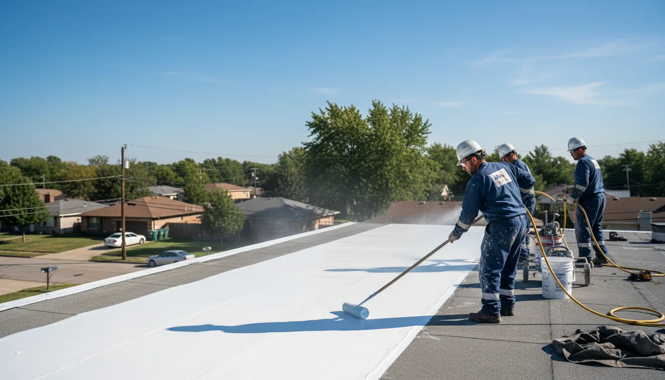 Commercial roof coating in Sherman, TX near me